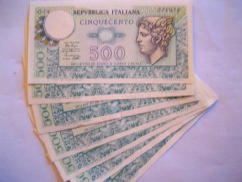 Banconota 500 lire mercurio - banconota, da