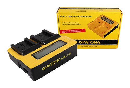 Caricabatteria rapido dual lcd - caricabatteria,