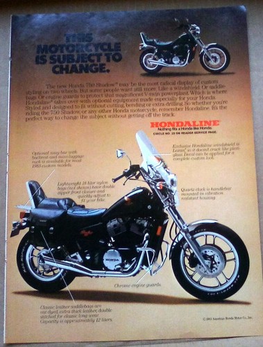 Honda 750 shadow 1983 foto - honda,
