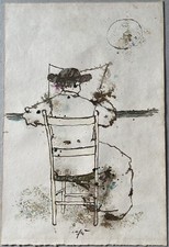 Nino Caffe’ china acquarellata