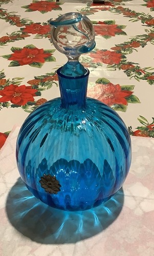 Bottiglia vintage murano - murano, blu