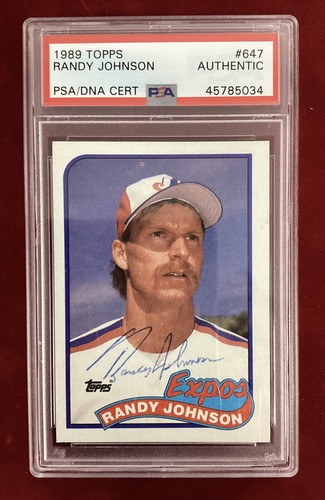 Randy johnson firmato 1989 - firmato,