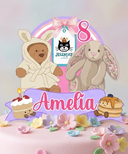 Cake topper jellycat - cake,