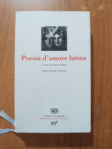 Poesia amore latina ed - 1°,