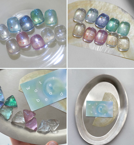 From the nail waterbeads - from,