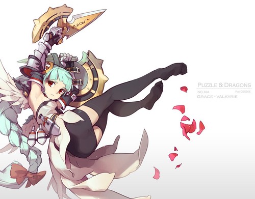Anime puzzle draghi ragazze
