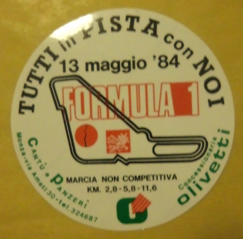 Vecchio adesivo formula 1 - -,