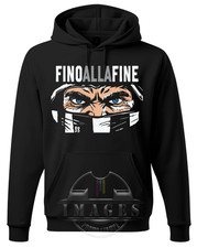 FELPA FINO ALLA FINE CON CAPPUCCIO JUVENTUS CALCIO SPORT SOCCER TEAM FOOTBALL