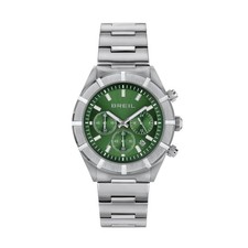 Orologio Breil B 12 H TW2121 Acciaio Watch Uomo Verde Cronografo 42mm Nuovo
