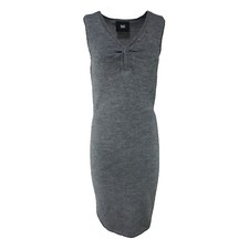 DOLCE & GABBANA - Abito senza maniche in maglia di lana di alpaca grigio | Taglia 6US 38EU