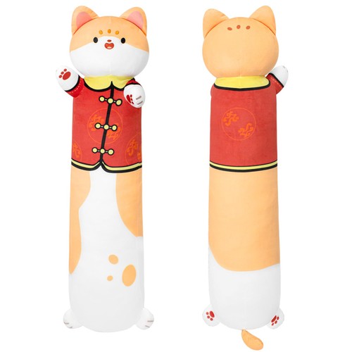 Peluche gatto 100 arancione - peluche,