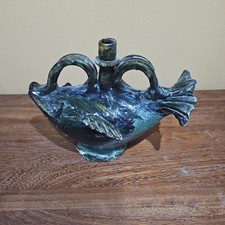 Ceramica Seminara CONDURSO Orciolo VASO MASCHERA APOTROPAICA  CALTAGIRONE VIETRI