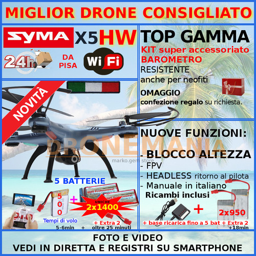 Syma drone x5hw - x5, camera