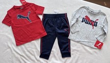 Set tuta PUMA bambino ragazzo - camicie e joggers outfit, 3 pezzi