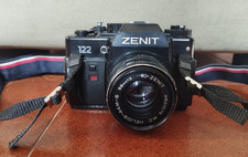 Macchina fotografica analogica ZENIT 122. Unione Sovietica, URSS , USSR. Vintage