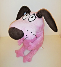 Peluche ufficiale Coraggio Il Cane Codardo Taglia Grande 14'' Cartoon Network Raro