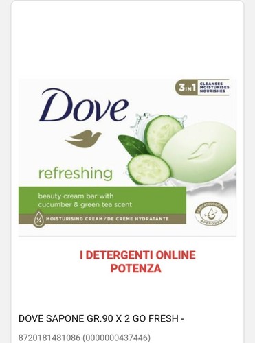 Dove sapone solido fresh - sapone, go