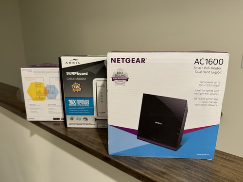 Pacchetto router modem - pacchetto, router,