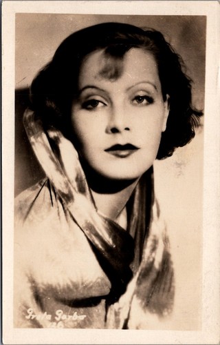 Greta garbo rppc foto - greta,