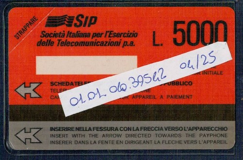 Gian scheda telefonica - -,