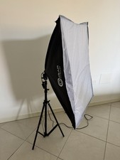 OMBAR soft box Fotografico Per Studio 50 X 70 Cm + Borsa Trasporto + 2 Lampade