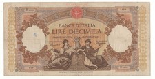 10000 LIRE  REPUBBLICHE MARINARE REGINE DEL MARE DECR  21/11/1955