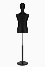 BUSTO UOMO SARTORIALE MANICHINO MASCHILE NERO TESTA ANONIMA BASE NERA