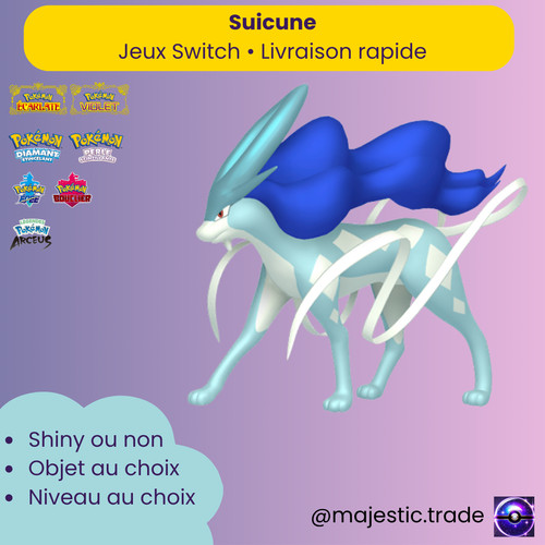 Suicune shiny 6iv - suicune,