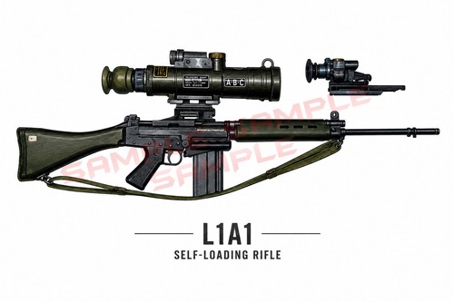 British army banner l1a1 - british, army,