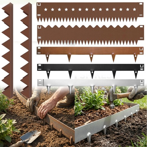 Bordura per aiuole corten - x,