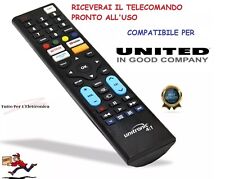 TELECOMANDO TV UNIVERSALE UNITED  SCEGLI IL MODELLO TI ARRIVA PRONTO ALL'USO
