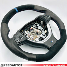 Volante Piatto Nero M-POWER BMW F10 F11 F12 F13 W SMG Scambio Standard