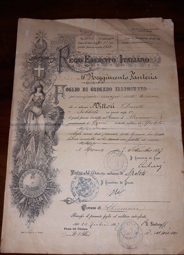 Regio esercito italiano foglio - esercito,