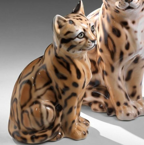 Statua felino gatto ocelot - ocelot, in