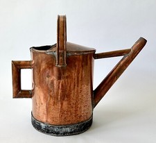 Grande annaffiatoio antico francese in rame XIX secolo regione cognac viticoltura