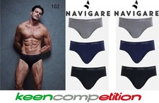 NAVIGARE 6 SLIP UOMO ELASTICO ESTERNO COTONE ELASTICIZZATO ART102 GRGIO BLU NERO