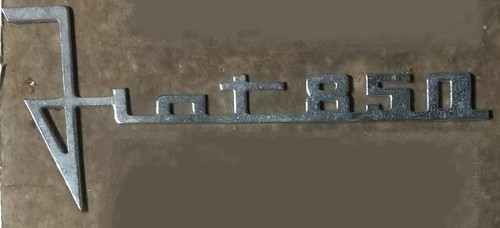 Scritta fregio stemma fiat 850 - scritta,