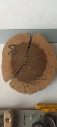 Ceppo legno con poesia j - ceppo,