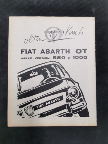 Fiat abarth 850 1000 1965 - ot,