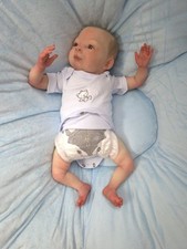 REBORN BABY BAMBOLA B bambino pelle testurizzata. ? RICEVERAI IL BAMBINO IN FOTO!