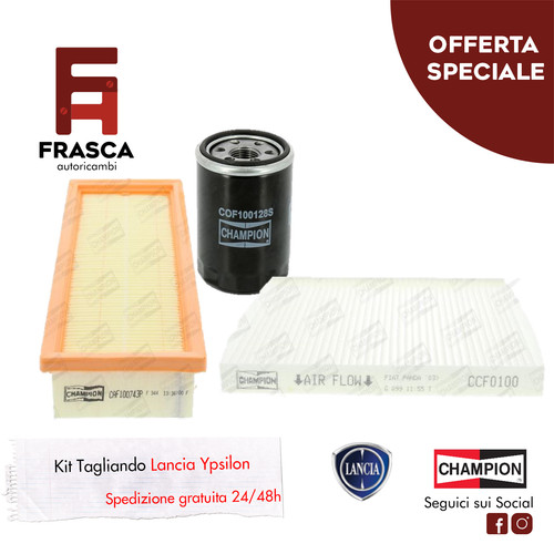Kit tagliando tre filtri - tre, 3