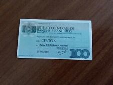 Nr. 24 mini assegni circolari del 1977 di lire cento in ottime condizioni 