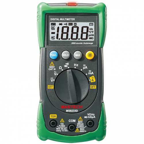 Mastech ms8233d multimetro ncv - multimetro,