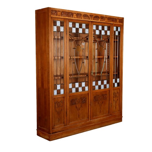 Credenza liberty antica rovere - credenza,