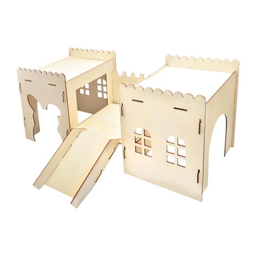 Castello legno per conigli - legno,