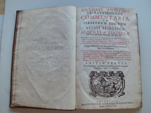 Antonii anselmo commentaria - antonii,