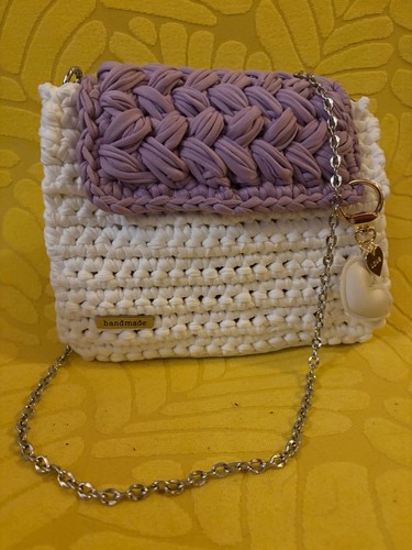 Borsa uncinetto artigianale - borsa,