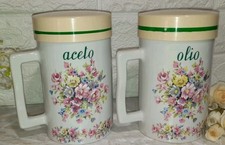 ANNI 70 SET DUE AMPOLLE  OLIO ACETO CERAMICA POF H CM 16 Diam 9,5