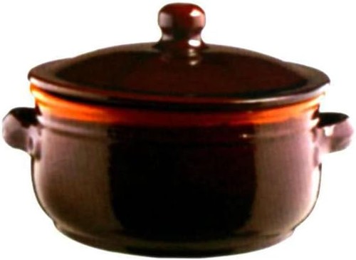 Tegame terracotta con - tegame, in