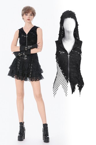 Gilet donna dark love - gilet, nero